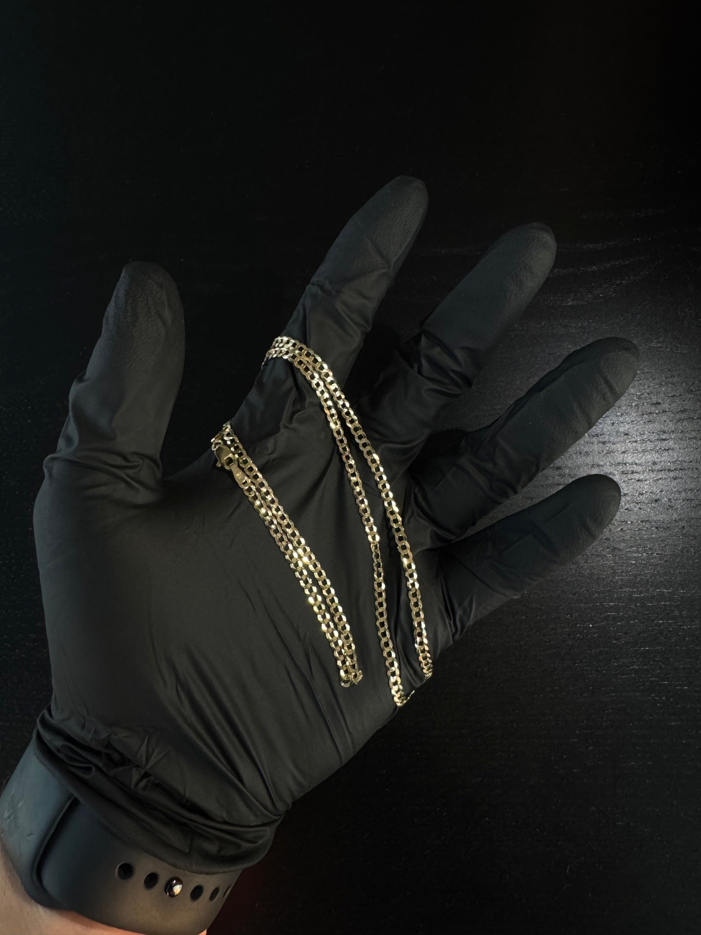 14k Gold Curb Chain 3.2mm 20in.