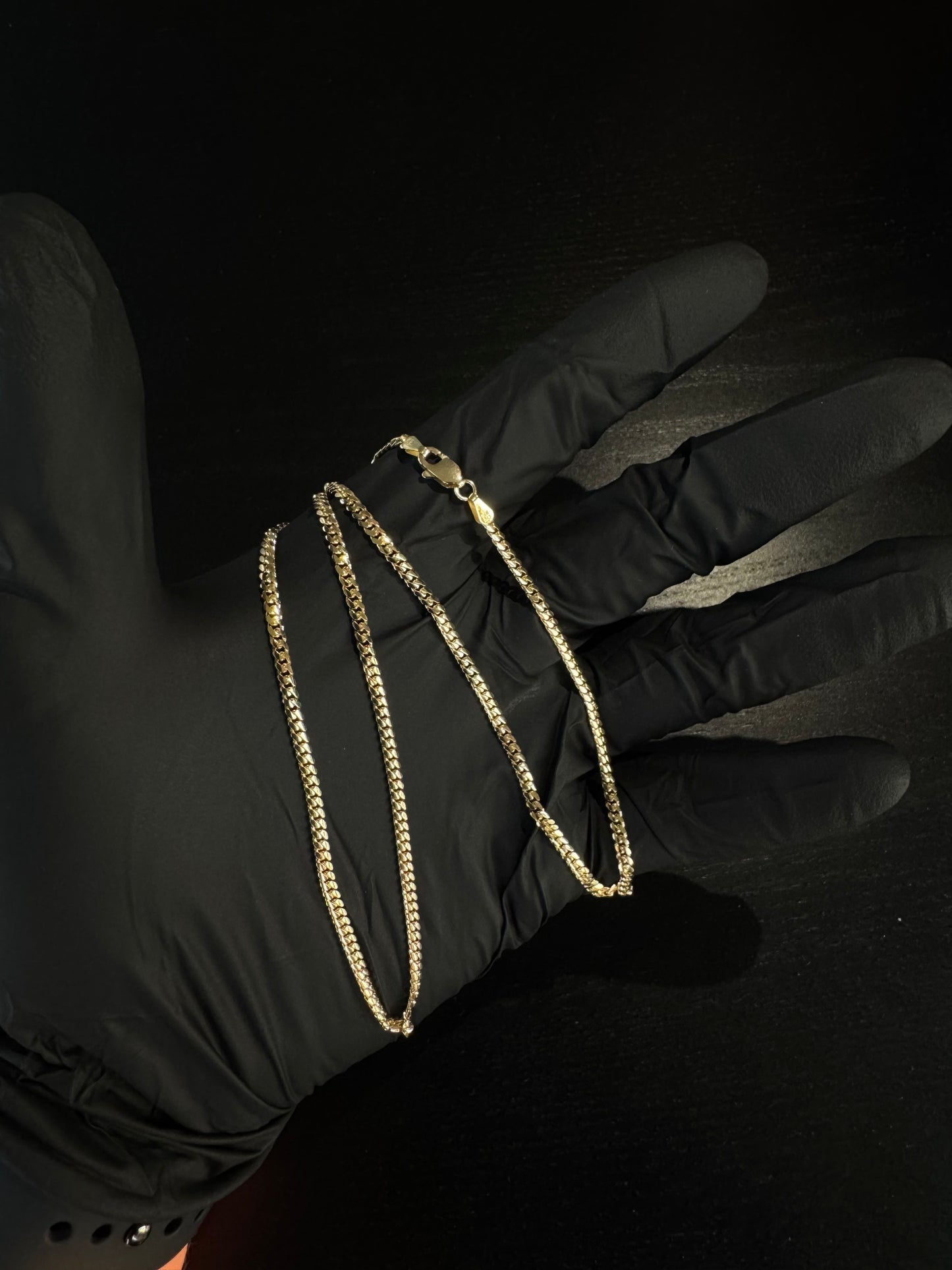 14k Cuban Link Solid Gold Chain 2.6mm 18in.